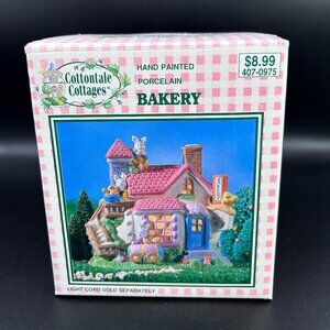 Vintage 1998 Cottontale Cottages Bakery Hand-painted Porcelain VTG